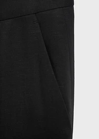 Straight-leg pants a linen and lyocell blend