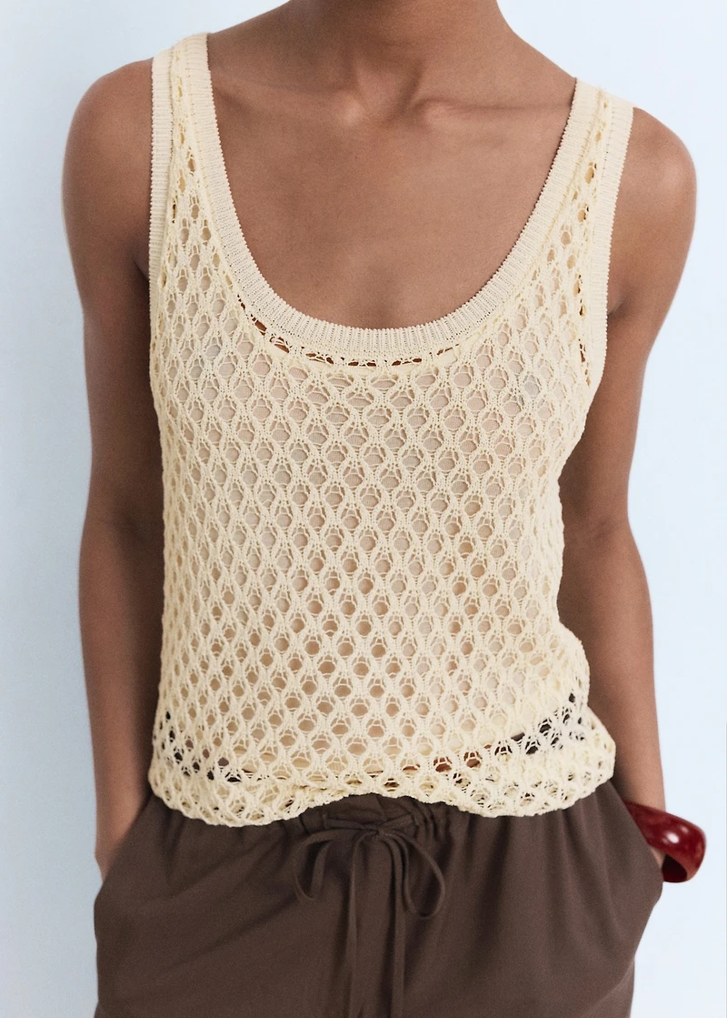 Crochet top with straps