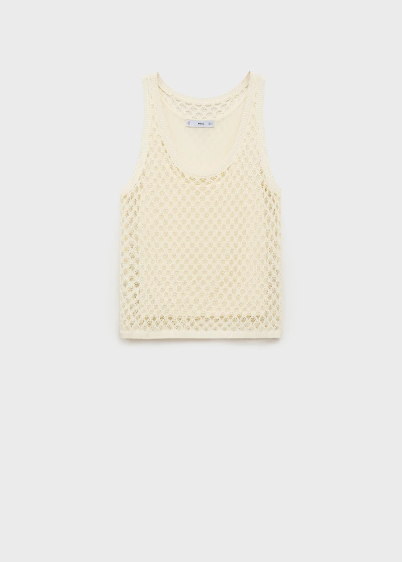 Crochet top with straps