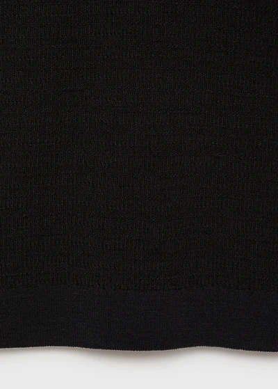 Fine-knit cotton polo shirt