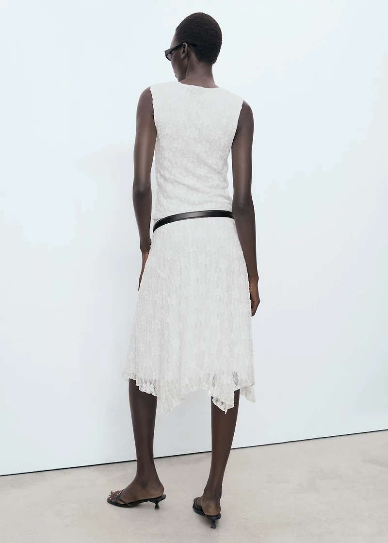 Lace midi skirt