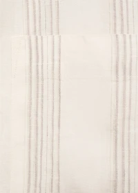 Striped linen overshirt