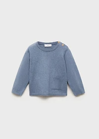 Knit pocket sweater