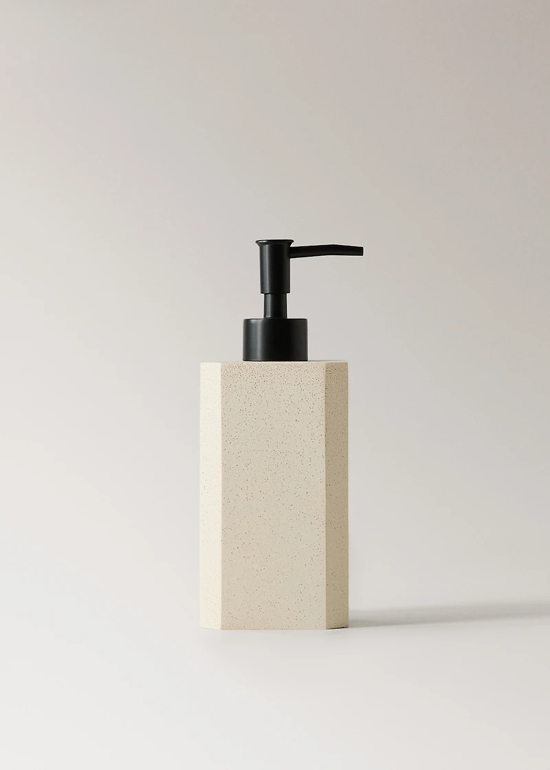 Square resin soap dispenser