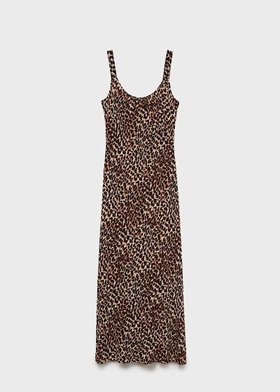 Leopard midi dress