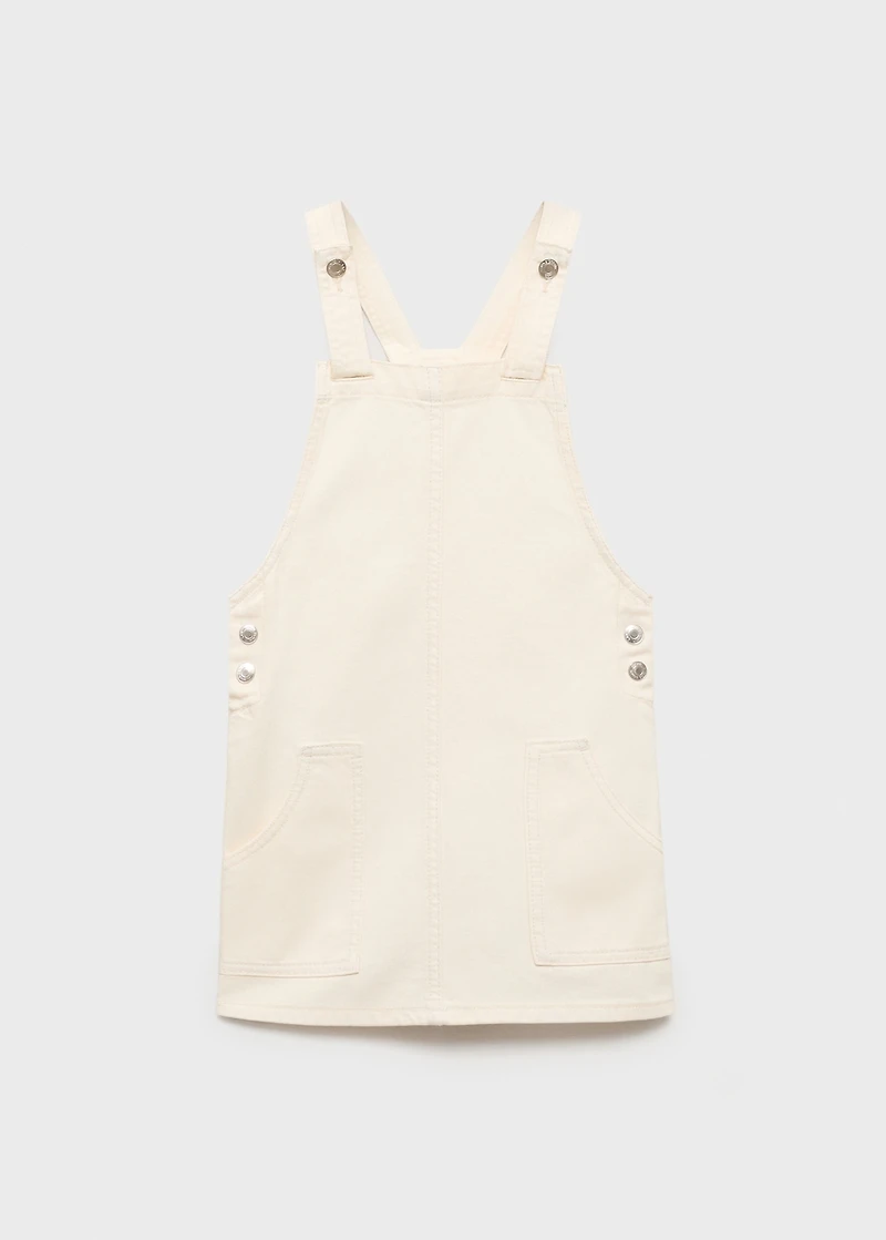 Short denim pinafore
