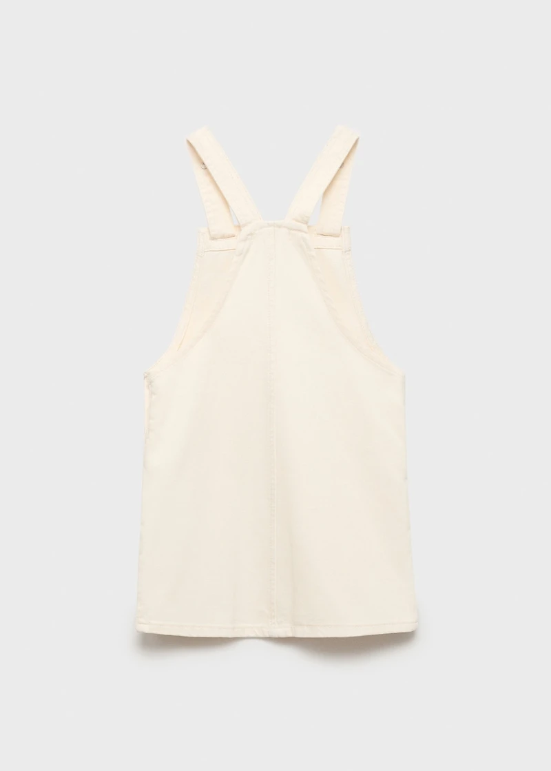 Short denim pinafore