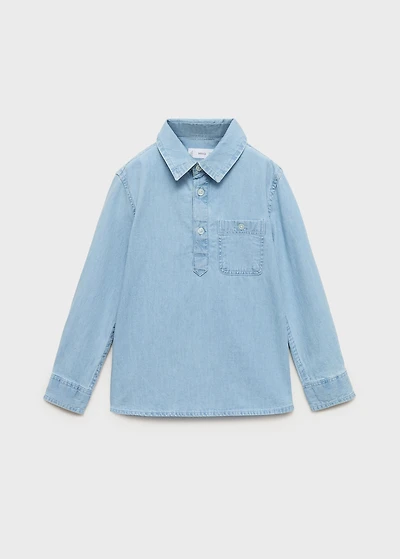 Pocket denim shirt