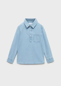 Pocket denim shirt
