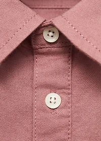 Cotton polo-neck shirt