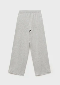 Cotton-knit trousers