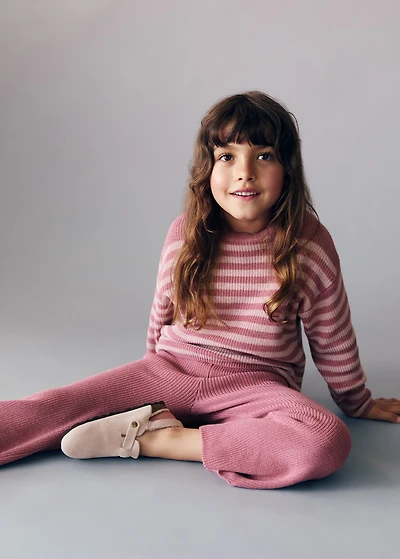 Cotton-knit trousers