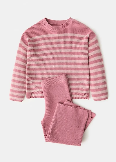 Cotton-knit trousers