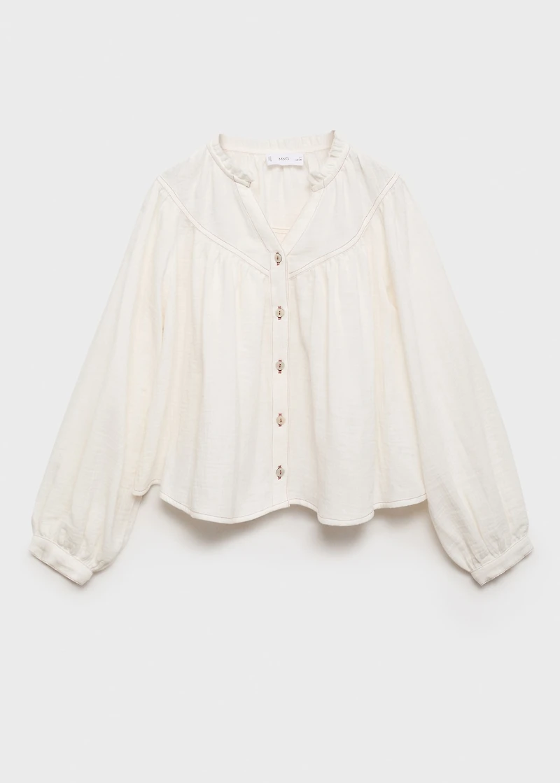 Puffed sleeves shirt