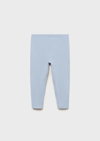 Cotton ribbed leggings