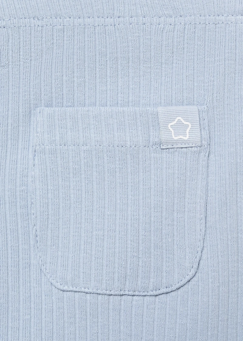 Cotton ribbed leggings