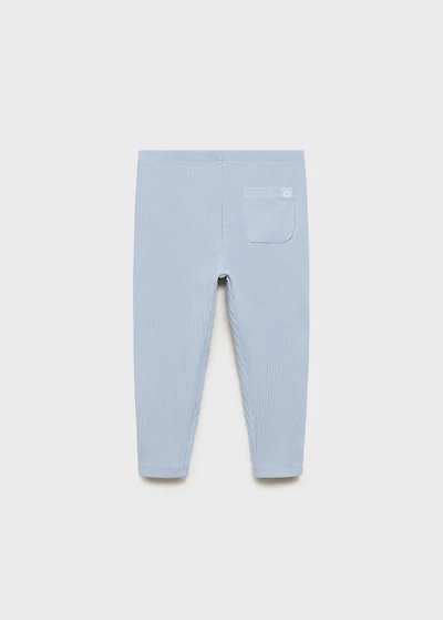 Cotton ribbed leggings