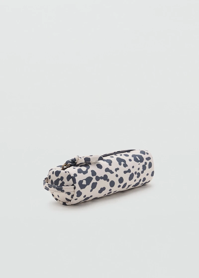 Animal-print pouch