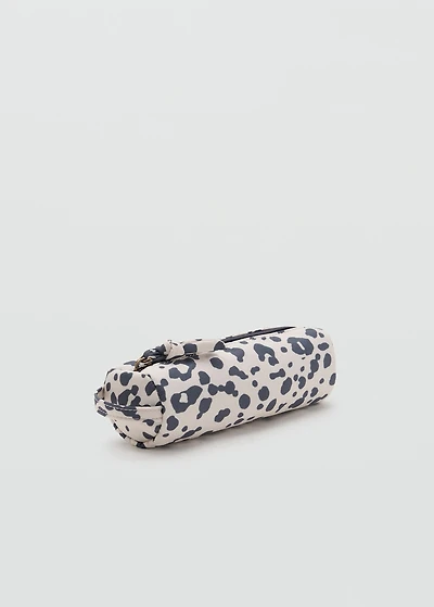 Animal-print pouch