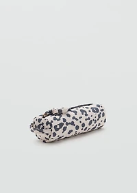 Animal-print pouch