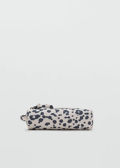 Animal-print pouch