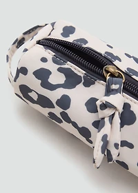 Animal-print pouch