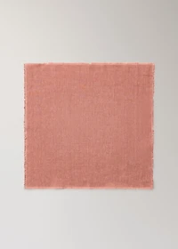 Linen napkins with frayed edges