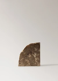 Petrified wood bookends