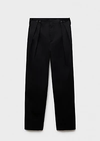 Buttons cotton pants