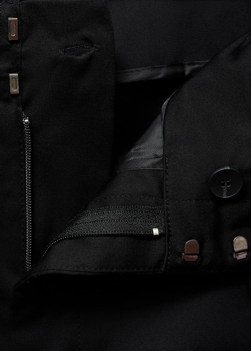 Buttons cotton pants