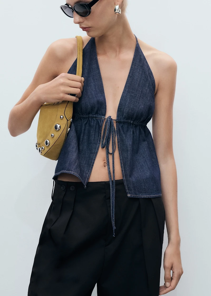 Buttons cotton pants