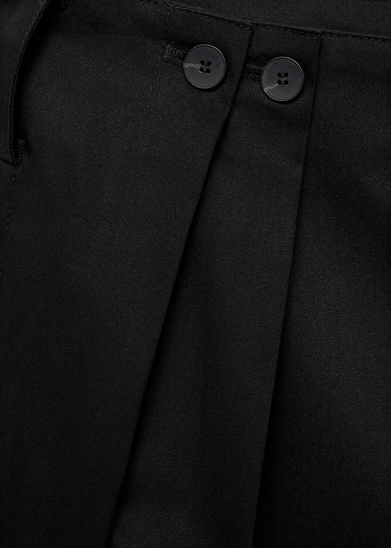 Buttons cotton pants