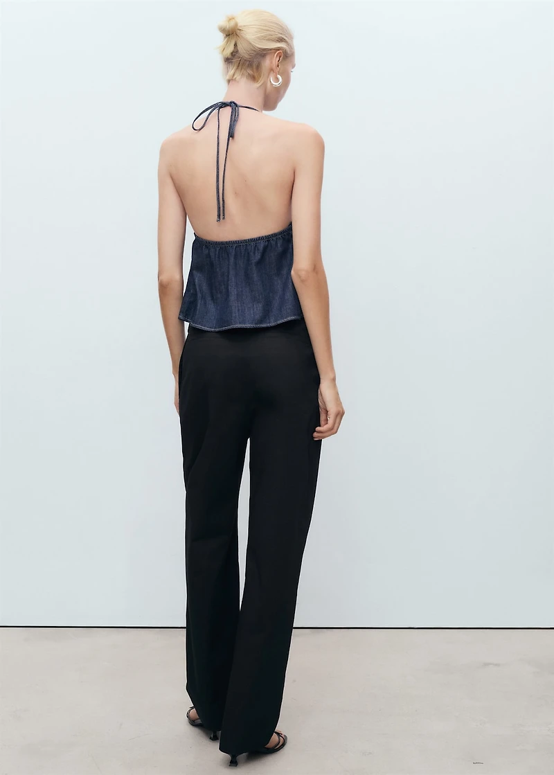 Buttons cotton pants