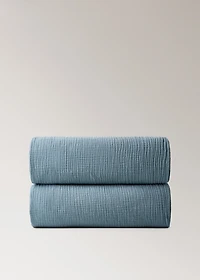 Cotton muslin baby blanket