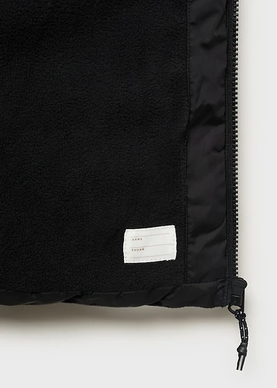 Long coat with padded lining