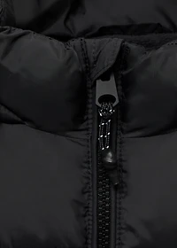 Long coat with padded lining