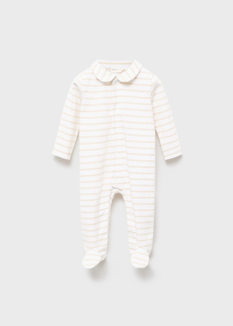Striped onesie pajama
