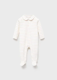 Striped onesie pajama