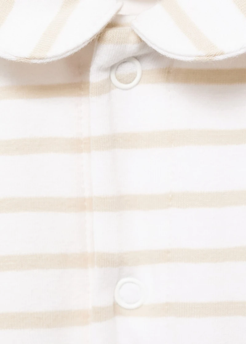 Striped onesie pajama