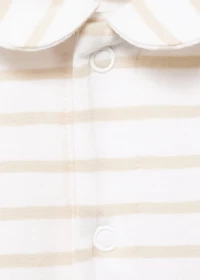 Striped onesie pajama