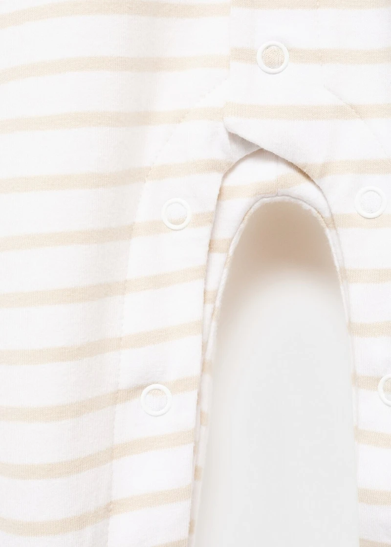 Striped onesie pajama