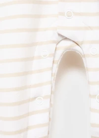 Striped onesie pajama