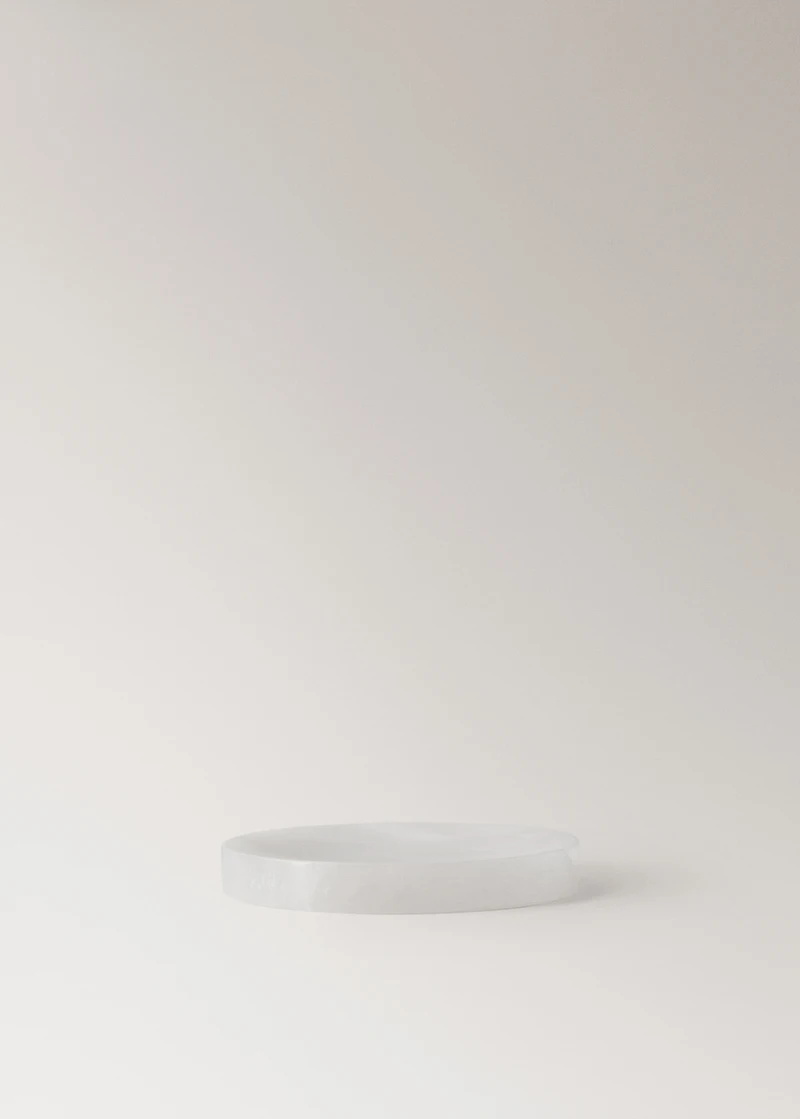 Small alabaster valet tray