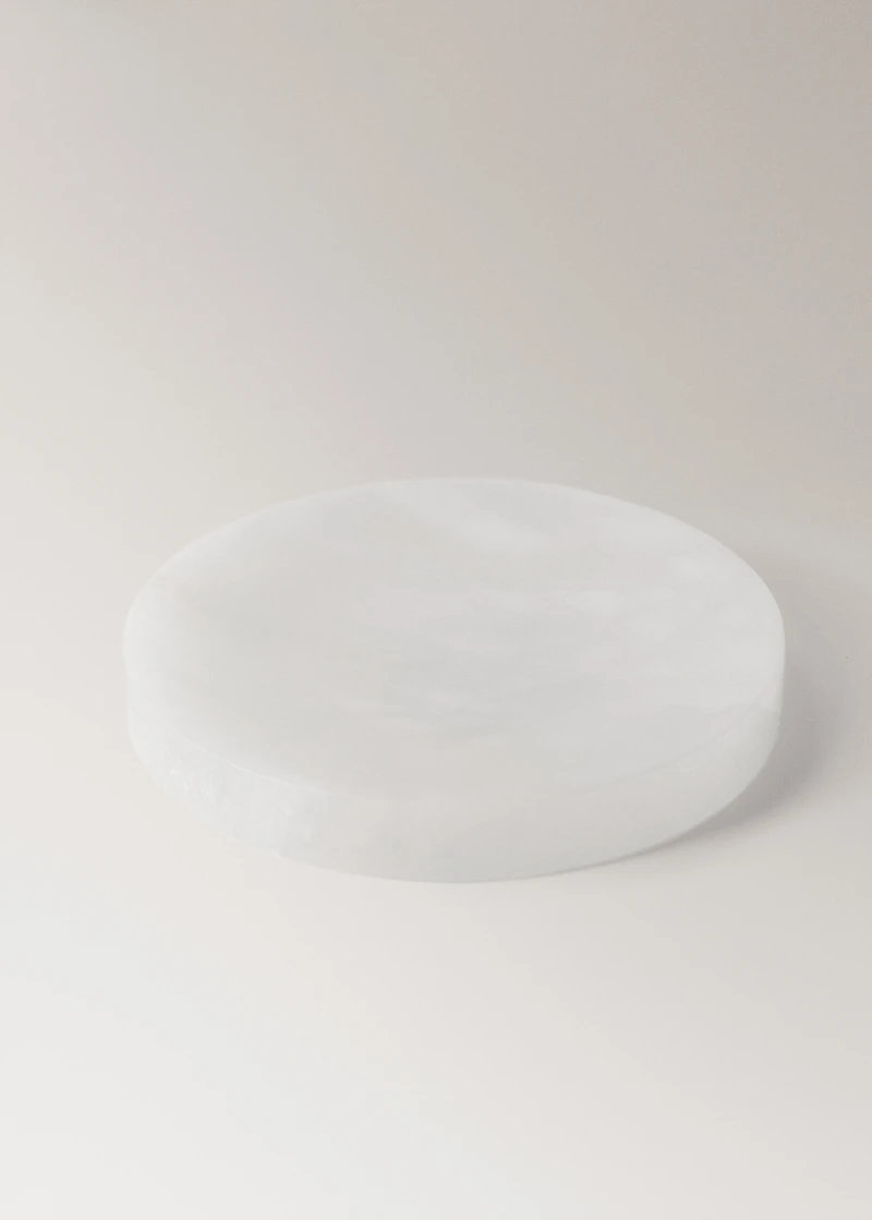 Small alabaster valet tray