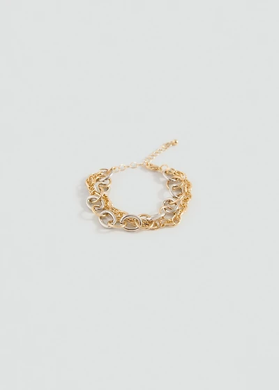 Combined chain bracelet