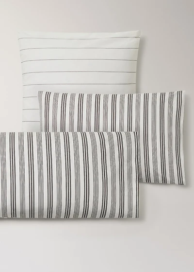 Cotton striped pillowcase 45x110 cm