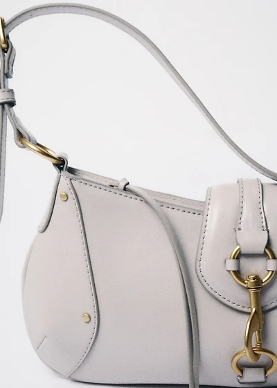 Shoulder bag with hook fastener