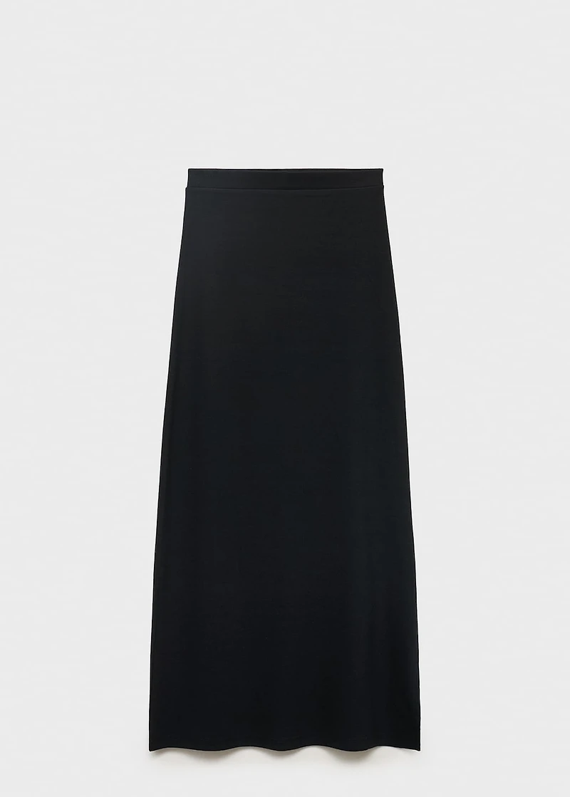 Slit long skirt