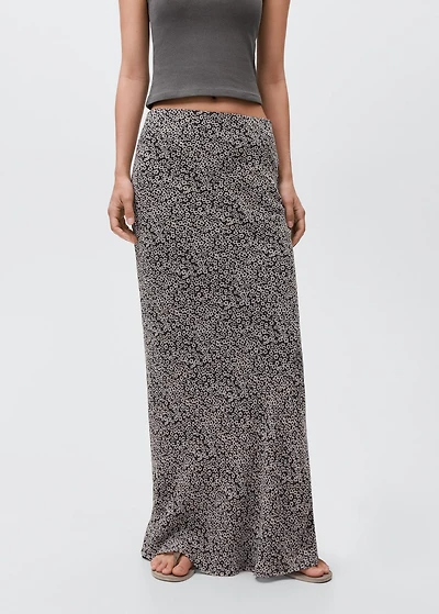 Long floral skirt