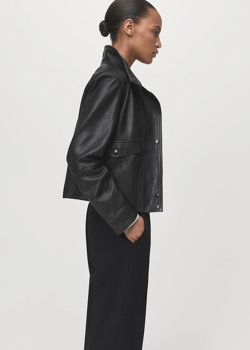 Straight mid-rise pants